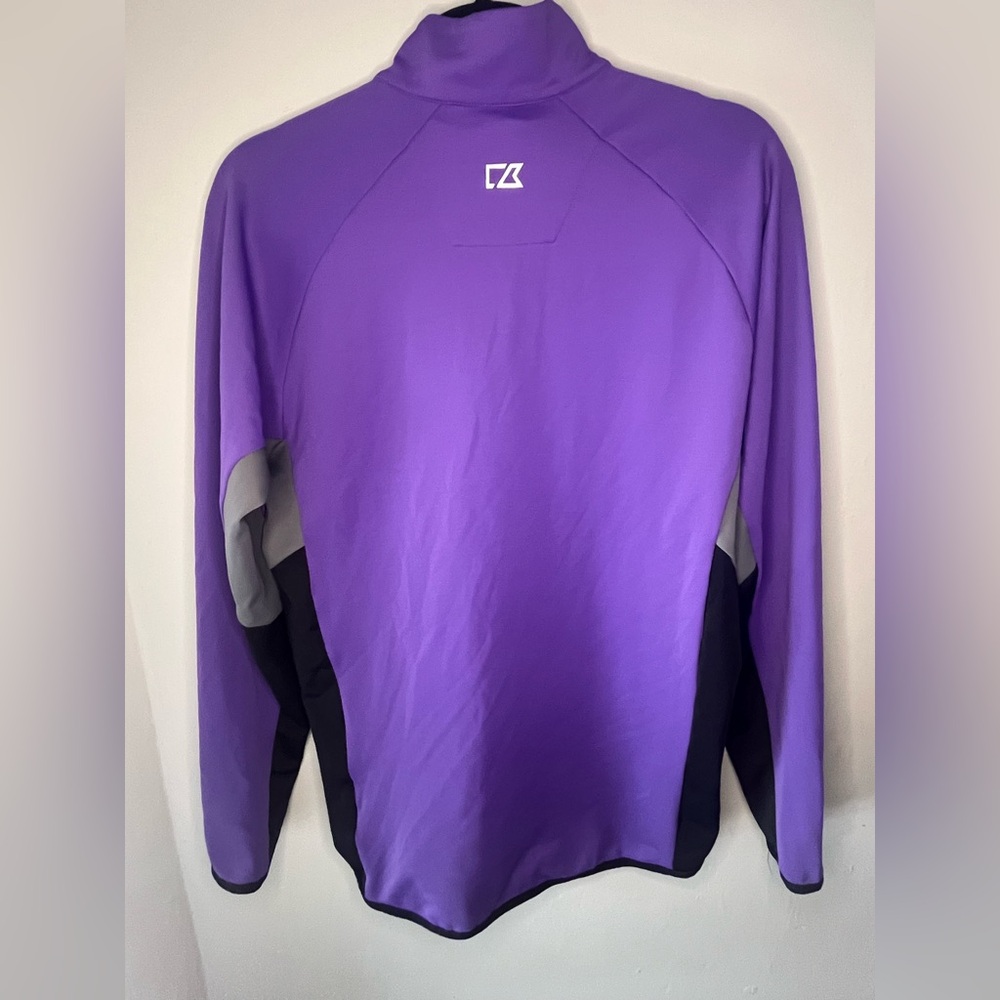 Cutter & Buck Golf Traverse Colorblock Stretch Quarter Zip Pullover Size Small - Picture 3 of 6